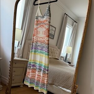 Zara Multicolor Knit Maxi Dress